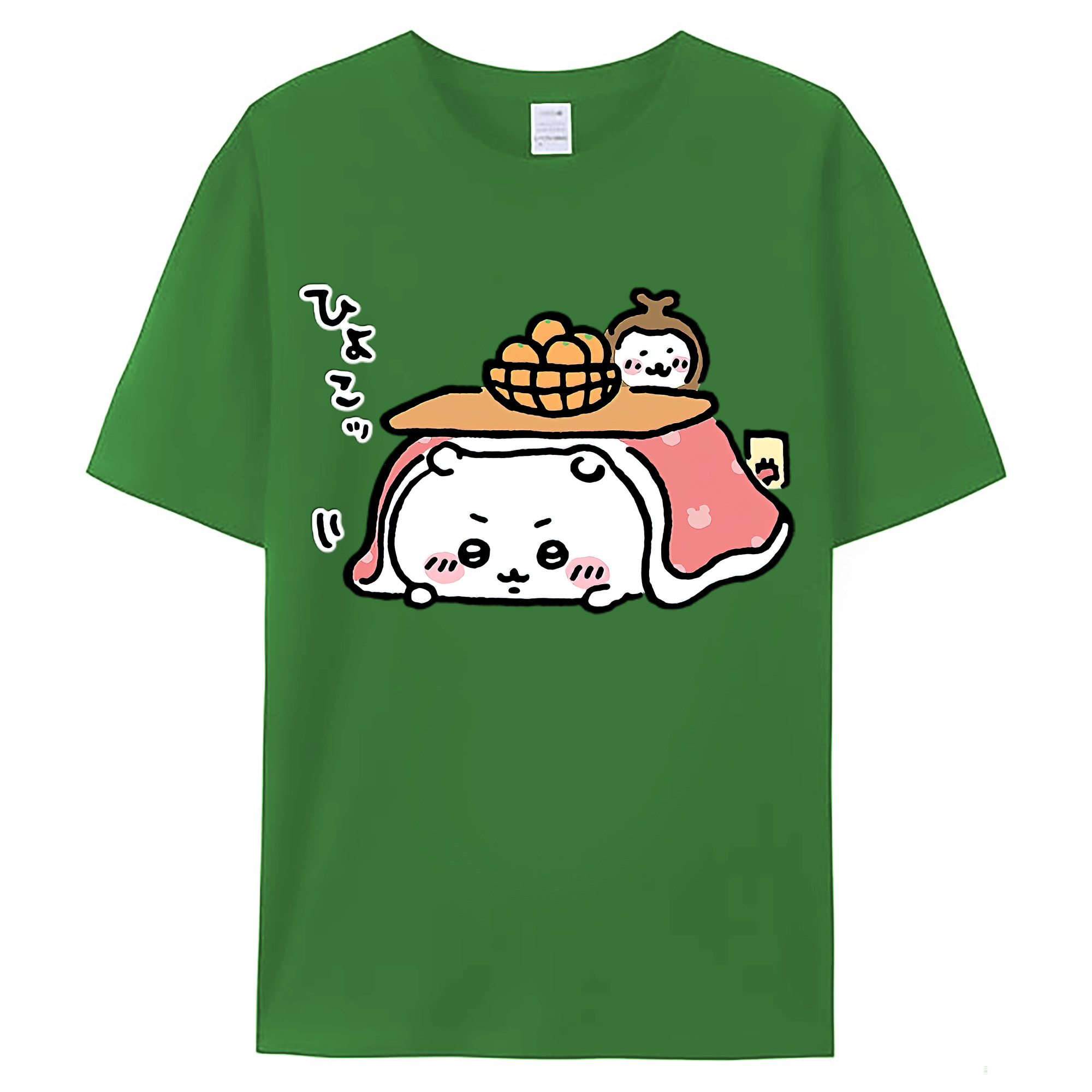 （画像用） ちいかわ ちいかわ Chii-kawa chiikawa レディースカジュアルプリントTシャツ（綿100％）